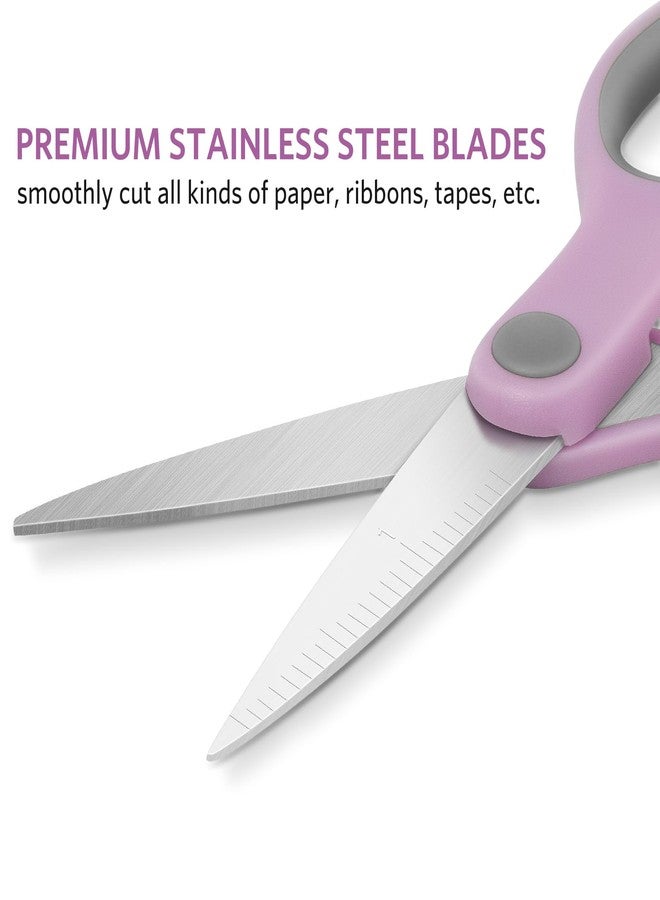 Asdirne Student Scissors for School: 5 Inch 4 Pack Sharp Pointed Tip Teacher Scissors for Kids Middle High School College Classroom Craft, Comfortable Grip, Right Handed - Image 5